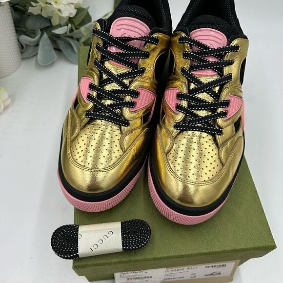 Women’s Gucci basket low top leather sneakers, size 40 made in Italy - Picture 10 of 11